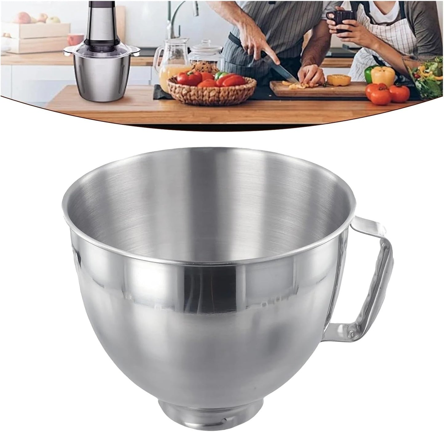 Stainless Steel Mixing Bowl Replacement – Stand Mixer Compatible