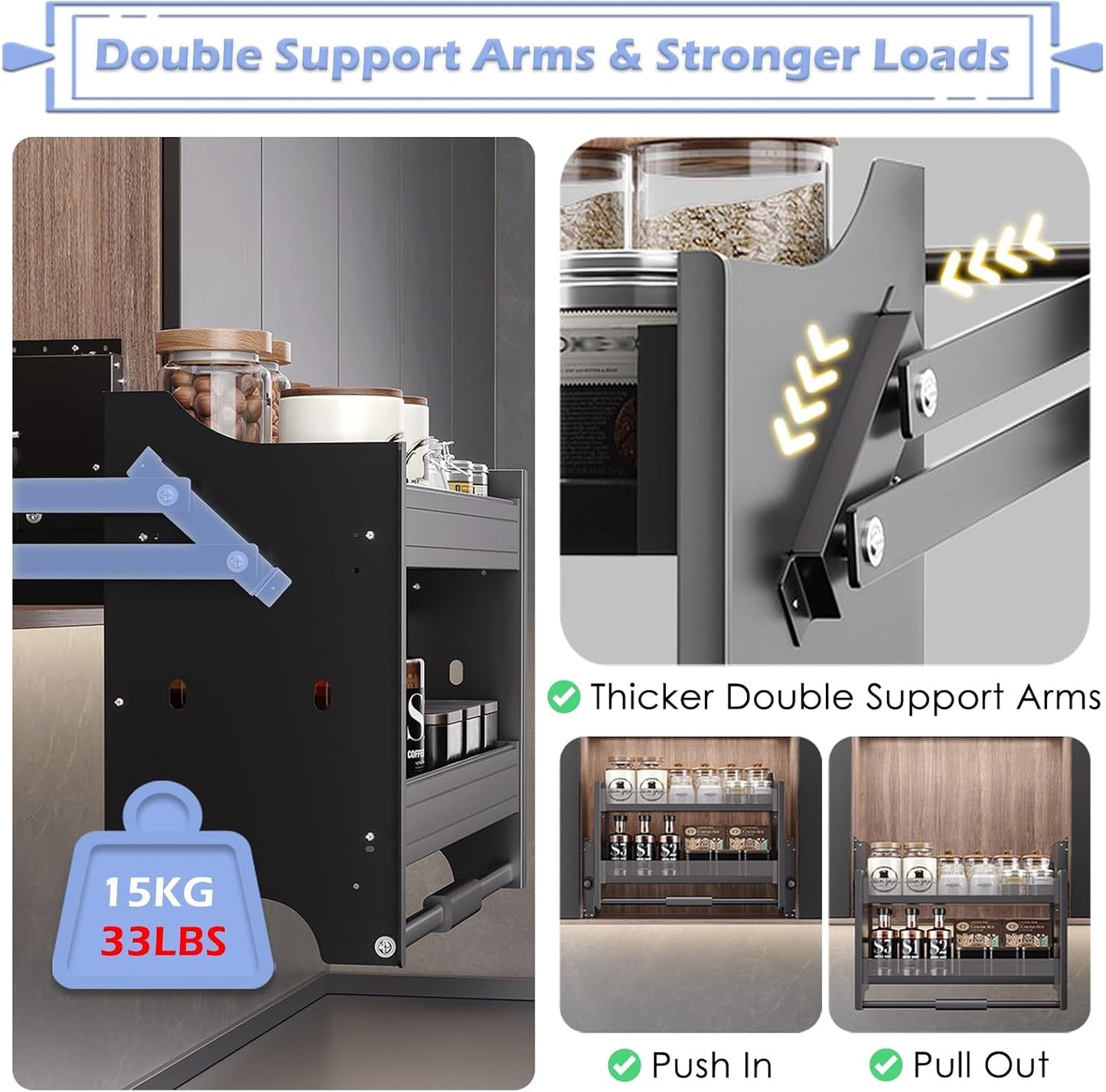 Kitchen Appliance Storage Rack Organizer