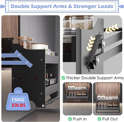 Kitchen Appliance Storage Rack Organizer